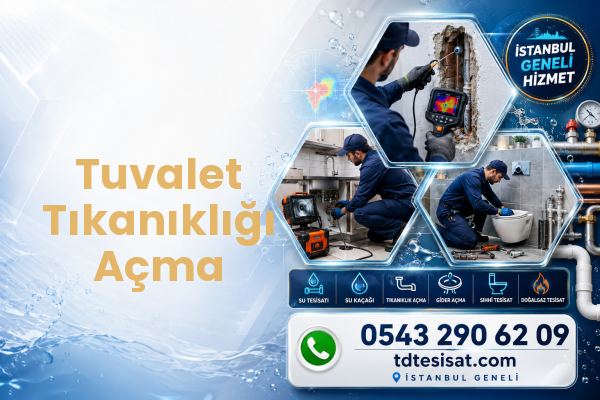 Tuvalet Tıkanıklığı Açma — İstanbul tesisat hizmeti